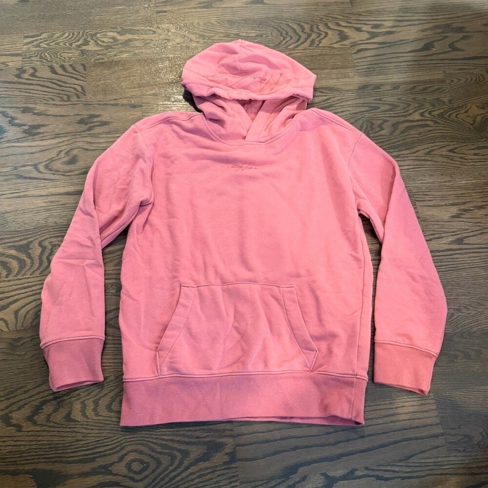 Hollister Hoodie Womens Size S Pink Pullover Drawstring Kangaroo Pocket